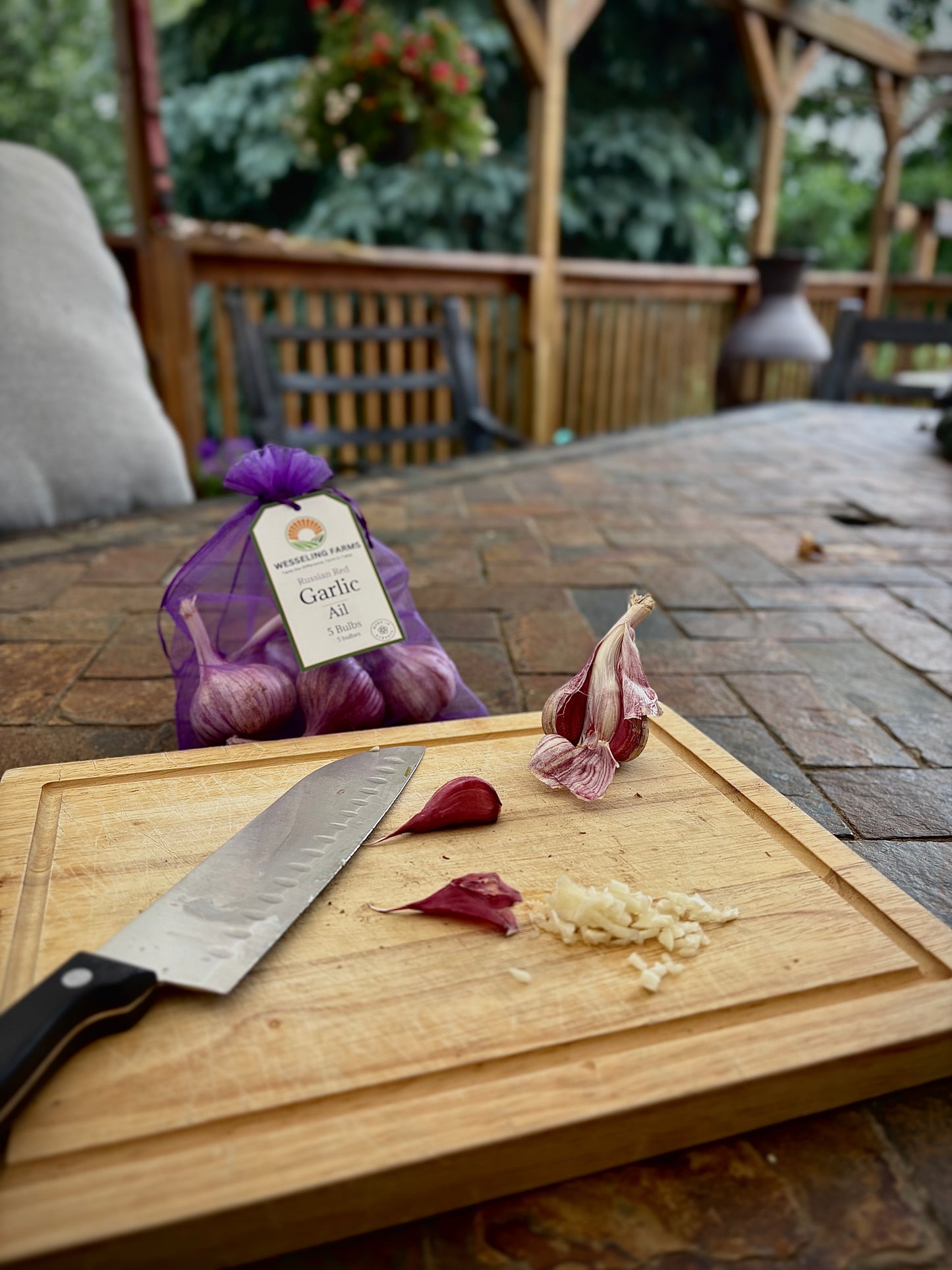 Wesseling Farms signature Russian Red garlic™ (5 assorted bulbs)